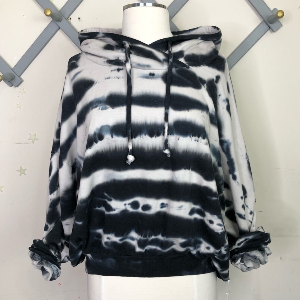 Young fabulous & broke tie-dye hoodie